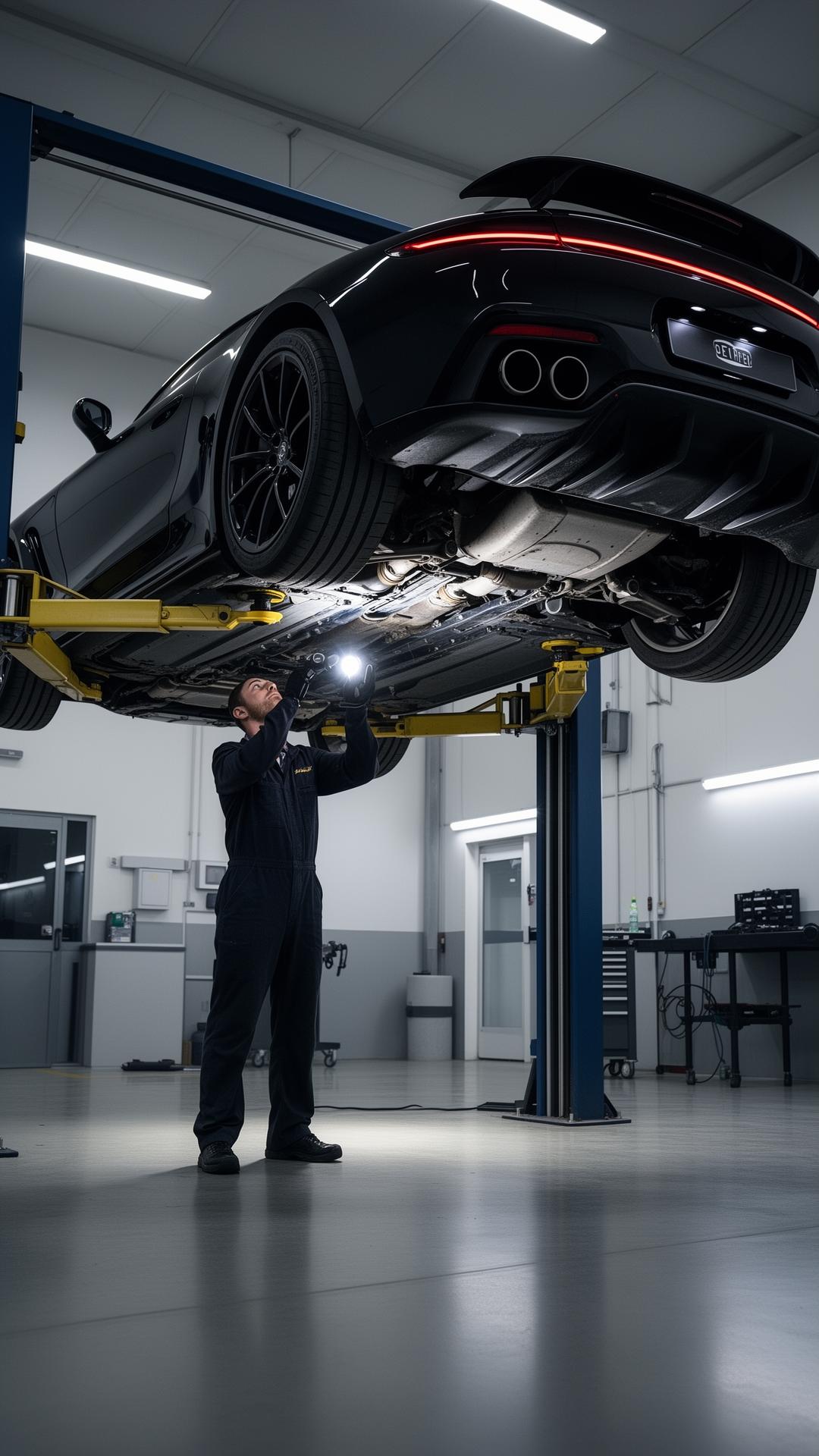 Inside Al Masa Garage workshop