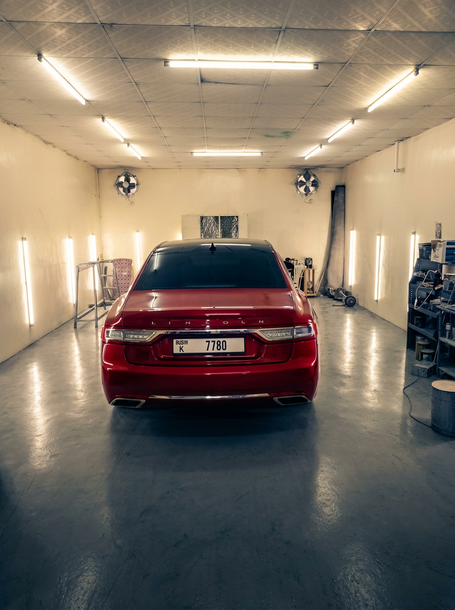 Premium automotive workshop interior at Al Masa Garage